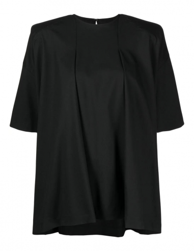 JUNYA WATANABE oversized black blouse with shoulder pads - Spring/ Summer 2023
