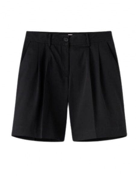 Short taille haute Toteme en coton noir