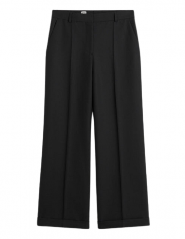 TOTEME straight tailored pants in black - Fall/ Winter 2023