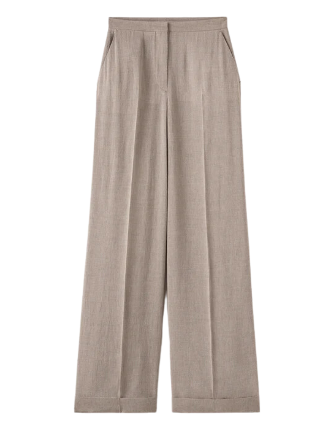 Toteme wide pants in blended cashmere - beige