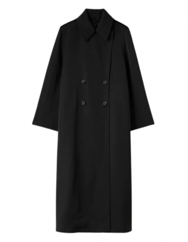 TOTEME long and flowing trench in black - Fall/ Winter 2023
