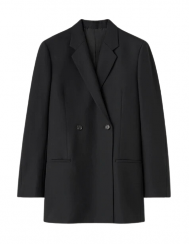 TOTEME double-breasted oversized blazer jacket in black wool - Fall/ Winter 2023
