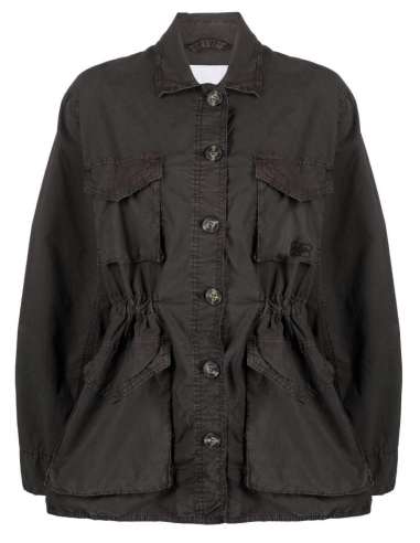 GANNI safari jacket in faded black - Fall/ Winter 2023
