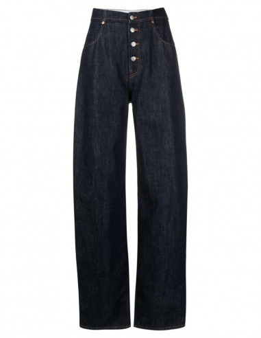 MM6 high-waisted tapered jeans in blue - Fall/ Winter 2023