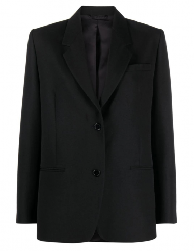 TOTEME single-breasted blazer jacket in black wool - Fall/ Winter 2023