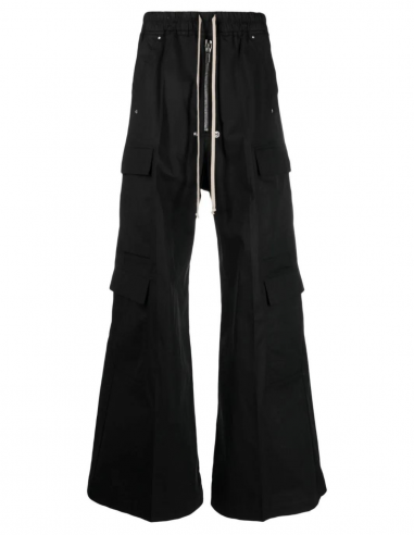RICK OWENS "Cargo belas" large trousers in black LUXOR FW23