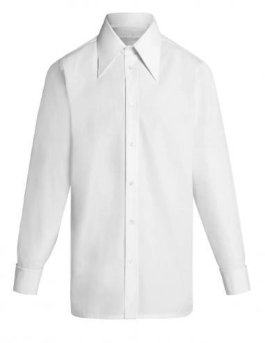 MAISON MARGIELA wide collar white shirt - Fall/ Winter 2023