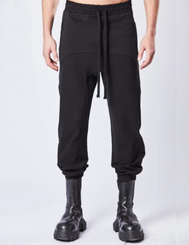 THOM KROM jogging pants in black cotton jersey fall-winter 2023/2024 for men