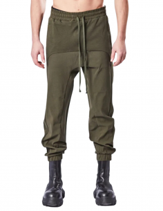 THOM KROM jogging pants in khaki cotton jersey fall-winter 2023/2024 for men