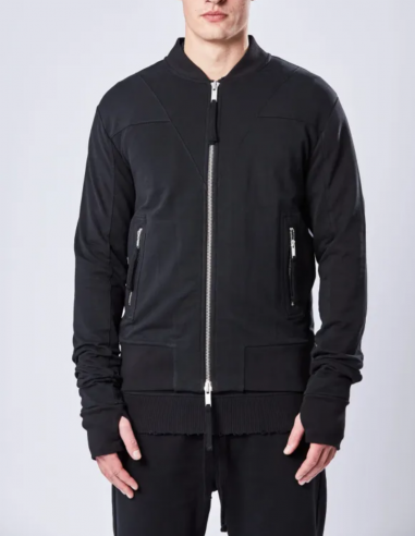 THOM KROM bomber jacket in black cotton fall-winter 2023/2024 for men