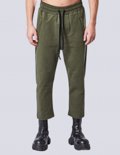 Pantalon de jogging THOM KROM droit 7/8 en coton kaki automne-hiver 2023/2024 pour homme