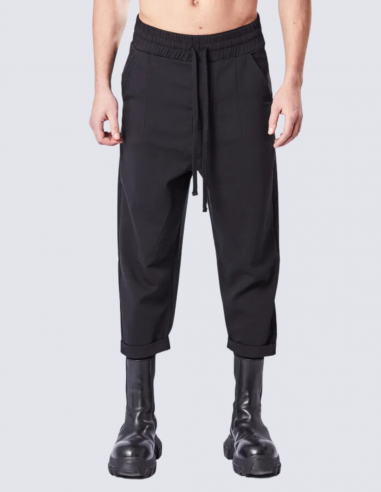 THOM KROM 7/8 jogging pants with low cuffs black fall-winter 2023/2024 for men
