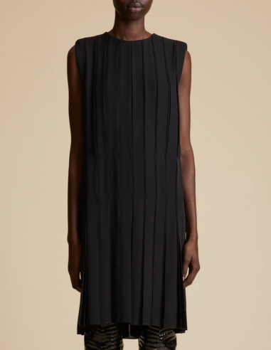 Khaite "Blaz" trapeze dress in silk