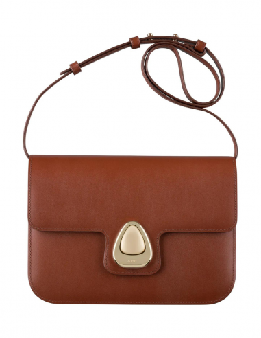 a.p.c. astra small bag in brown