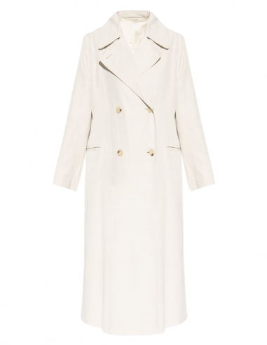 TOTEME long and flowing trench in beige fall-winter 2023-2024