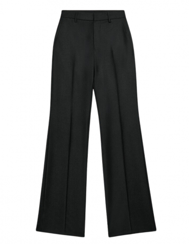 AMI PARIS suit pants in gray wool fall-winter 2023/2024 for women