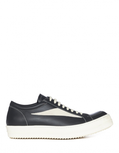 RICK OWENS low-top “Vintage sneaks” shoes in leather from the LUXOR FW23 collection
