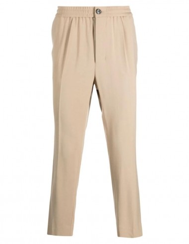 AMI PARIS beige trousers with elastic waistband