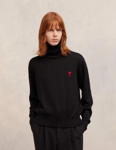 AMI PARIS wool black turtleneck