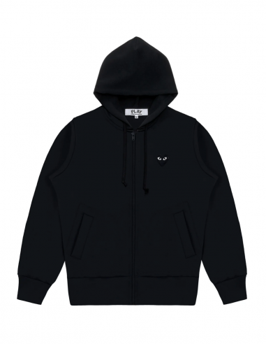 COMME DES GARÇONS PLAY black hooded sweatshirt