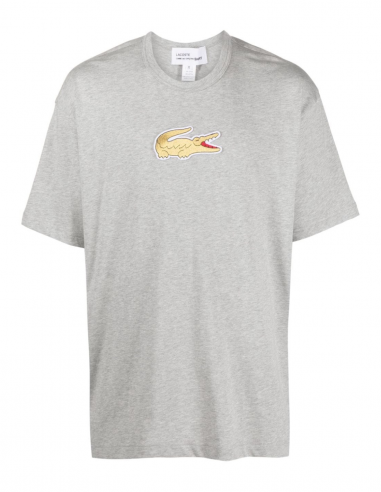 COMME DES GARÇONS PLAY X LACOSTE t-shirt with gold embroidered logo