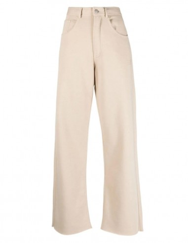MM6 straight-cut jogging inspired pants in beige