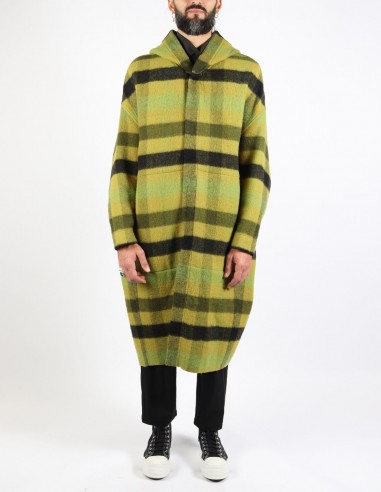 rick owens Manteau "Jumbo Peter" en laine à carreaux