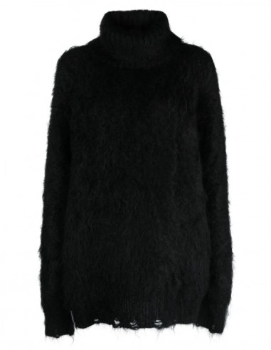 JUNYA WATANABE turtleneck pullover in wool in black