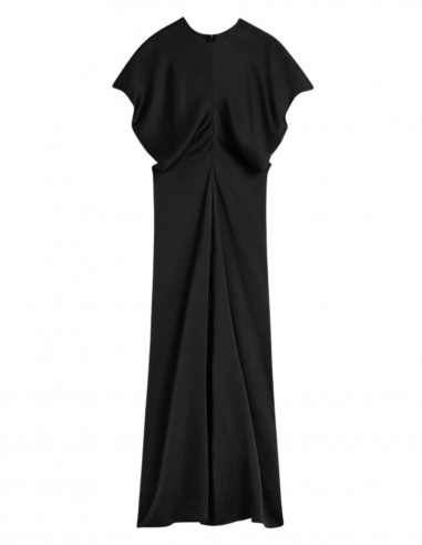 Longue robe cintrée TOTEME noir pour femme