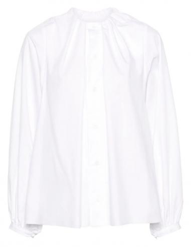 MM6 Maison Margiela blouse with pleated round neck