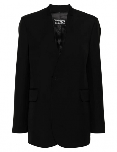 Veste de blazer noire MM6 MAISON MARGIELA - Printemps/Été 2024 femme