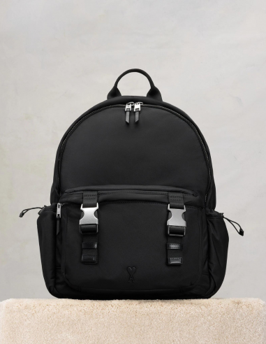 Sac à dos AMI PARIS noir - printemps-été 2024 mixte