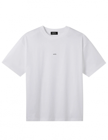 Kyle oversize A.P.C. mini logo white t-shirt - Spring/Summer 2024 for men