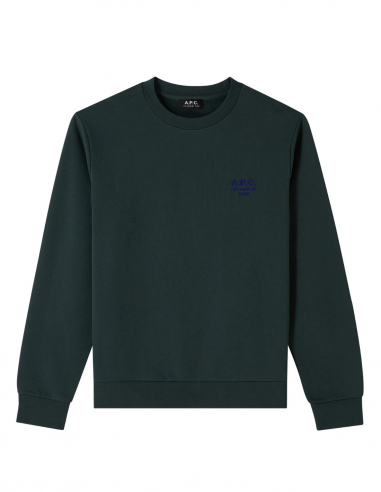 Green A.P.C. "Rider" round-neck sweatshirt - Spring/Summer 2024 for men