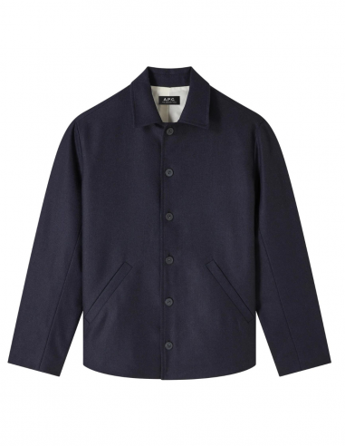 A.P.C. "John" overshirt button-down wool jacket - Spring/Summer 2024 for men