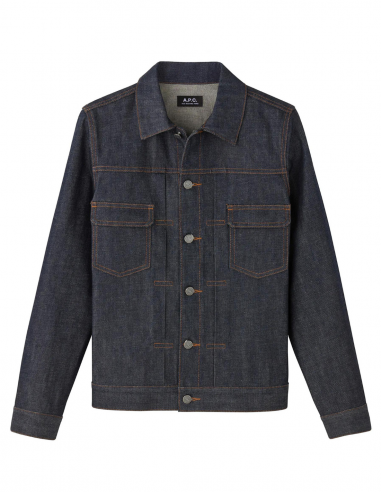A.P.C. blue "Jean work" jacket - Spring/Summer 2024 for men