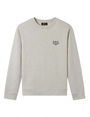 A.P.C. Rider grey logo sweatshirt - Spring/Summer 2024 for men