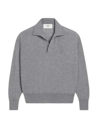 Merinos wool polo neck sweater AMI PARIS - Spring/Summer for men