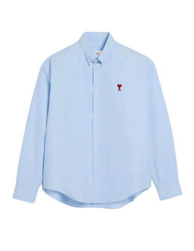 Light blue AMI PARIS boxy shirt - Spring/Summer 2024 for men