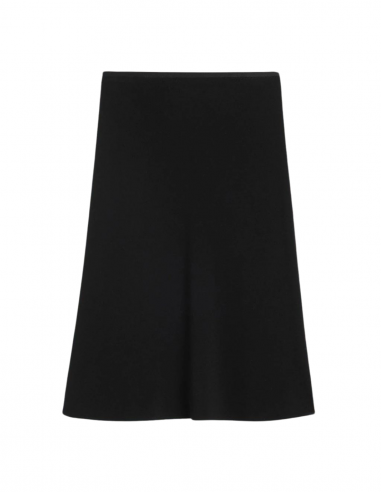 Black elastic waist midi skirt AMI PARIS - Spring/Summer 2024 for women
