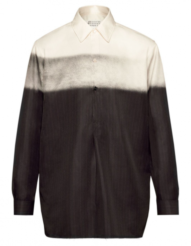 MAISON MARGIELA twill shirt with stripes and gradient - Spring/Summer 2024 for men