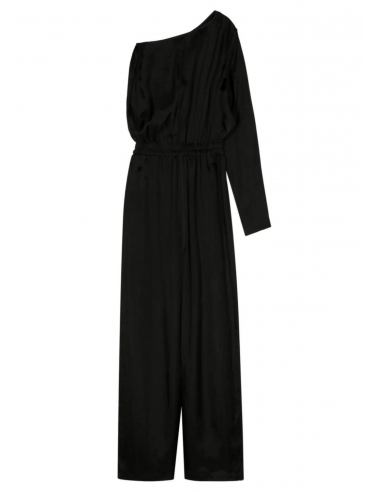Black asymmetrical jumpsuit RICK OWENS - Spring/Summer 2024 for women
