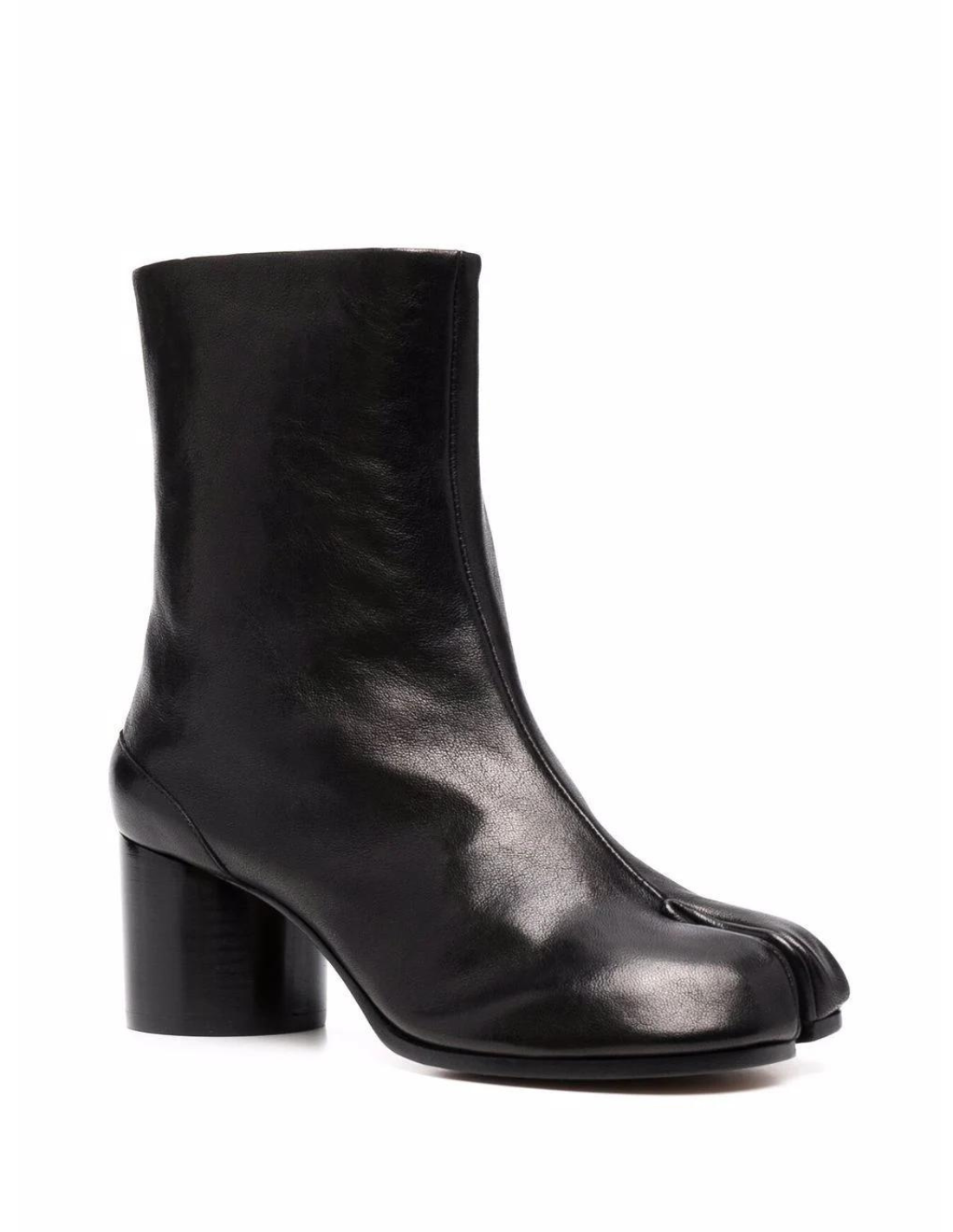 Black leather Tabi boots MAISON MARGIELA Women