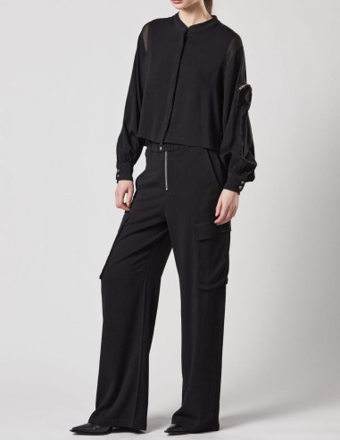 THOM KROM black wide pants