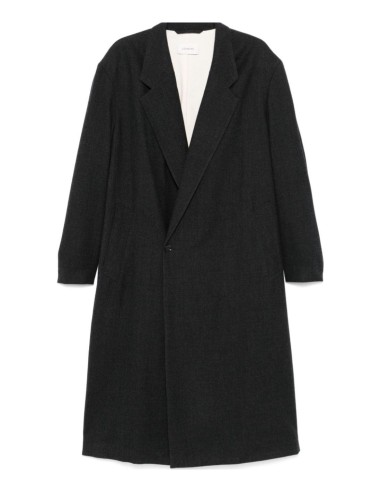 LEMAIRE anthracite crossed coat
