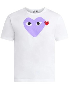 T-shirt COMME DES GARÇONS PLAY cœur violet