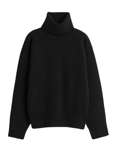Pull à col roulé noir TOTEME