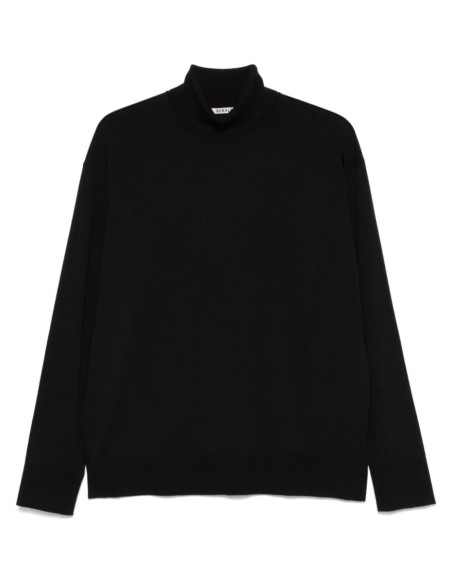 AURALEE navy turtleneck sweater