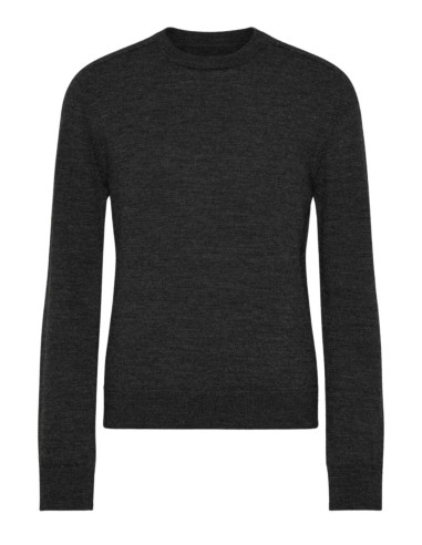 MAISON MARGIELA anthracite round collar sweater