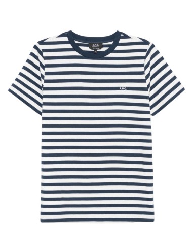 T-shirt rayé bleu A.P.C.